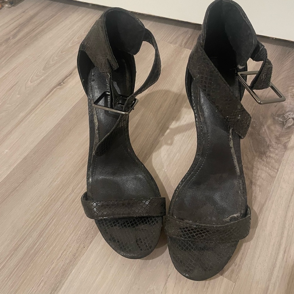 Black snakeskin Calvin Klein Heels